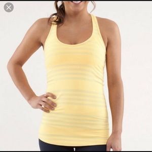 Yellow lululemon cool racerback tank 6